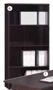 Bedford 4 Tier Bookcase-1618x800x418mm