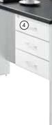 Studio 3 Drawer Fitted Pedestal-394x400x394mm