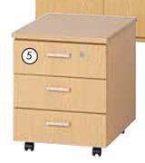 Platinum 3 Drawer Mobile Pedestal