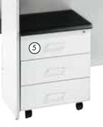 Studio 3 Drawer Mobile Pedestal-470x400x415mm