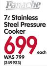 Panache 7L Stainless Steel Pressure Cooker