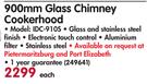 Italian Designer 900mm Glass Chimney Cookerhood IDC-910S