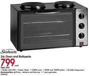 Sunbeam 26L Oven And Rotisserie SCO-300