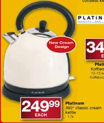 Platinum Classic Cream Kettle-1.7Ltr