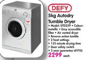 Defy 5kg Autodry Tumble Dryer DTD259