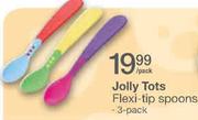 Jolly Tots Flexi-Tip Spoons-3 Pack