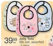 Jolly Tots Bib Set Assorted-2-Piece