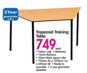 Trapezoid Training Table