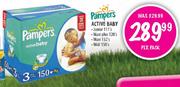 Pampers Active Baby Maxi 132's Per Pack