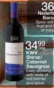 KWV Shiraz/Cabernet Sauvignon-750ml