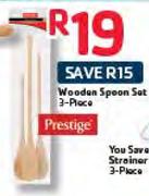Prestige Wooden Spoon Set-3 Piece