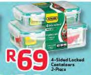 Addis 4 Sided Locked Containers-2 Piece