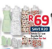 Ethnix Co-Ord Bundle Set 3 Piece-Per Set