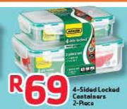 Addis 4 Sided Locked Containers 2 Piece