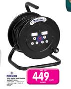 Reelco 30m Metal Reel Double Socket 1.5mm