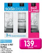 Sodastream 3 Pack 1L Pet Bottles 266105-Each