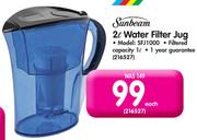 Sunbeam 2L Water Filter Jug SFJ1000