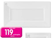 Aro Ceramic 40cm Rectangular Platter 
