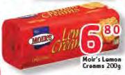 Moir's Lemon Creams-200G