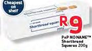 PnP No Name Shortbread Squares-200G