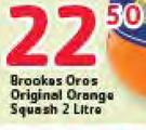 Brookes Oros Original Orange Squash-2L