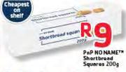 PnP No Name Shortbread Squares-200G