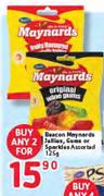 Beacon Maynards Jellies, Gums or Sparkles-2 x 125gm