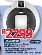 Delonghi Dolca Gusto Espresso Circolo Red,Black Or Silver-Each