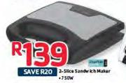 Counter Point 2 Slice Sandwich Maker-750W