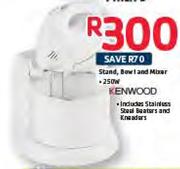 Kenwood Stand,Bowl And Mixer-250W