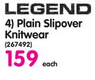 Legend Plain Slipover Knitwear
