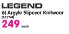 Legend Argyle Slipover Knitwear