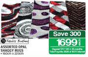 Fotakis Brothers Assorted Opal Shaggy Rugs-160cm x 220cm Each