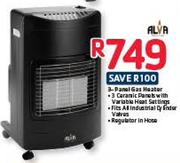 Alva 3-Panel Gas Heater
