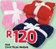 Chenille Throw 130X170cm-Each