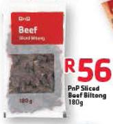 PnP Sliced Beef Biltong-180g