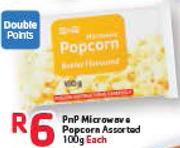 PnP Microwave Popcorn Assorted-100g