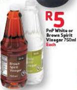 PnP White Or Brown Spirit Vinegar-750Ml Each