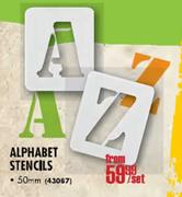 Alphabet Stencils-50mm