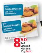 PnP Smoked Mussels-85g Each