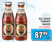 All Gold Tomato Sauce-6 x 700ml