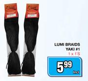 Lumi Braids Yaki #1-1 x 1's