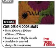 Trento Coir Design Door Mats 