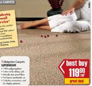 Belgotex Carpets Superweave Per Meter Square