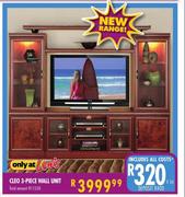 Cleo 3-Piece Wall Unit