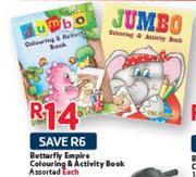 Butterfly Empire Colouring & Activity Book Assorted Each