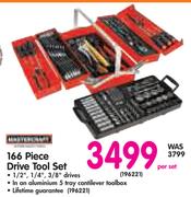 166 Piece Drive Tool Set-Per Set