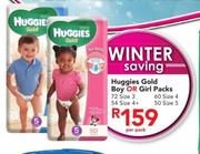 Huggies Gold Boy Or Girl Packs-Per Pack