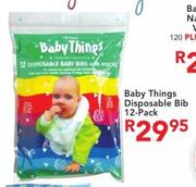 Baby Things Disposable Bib-12 Pack