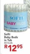 Softi Baby Buds In Tub-60 Buds